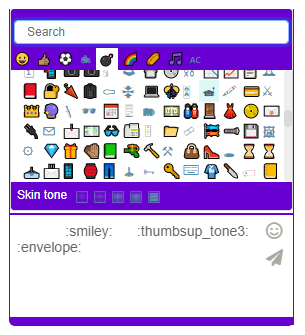 Image of emoji options